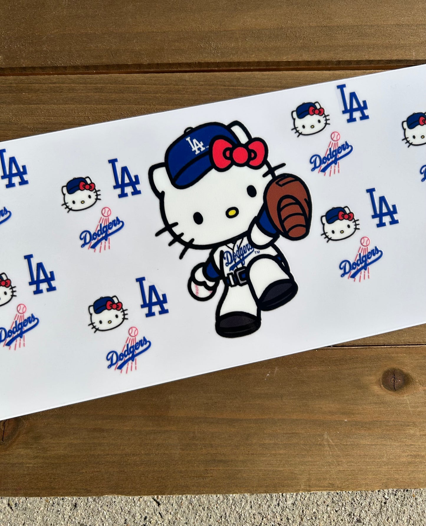 H.K La baseball decal