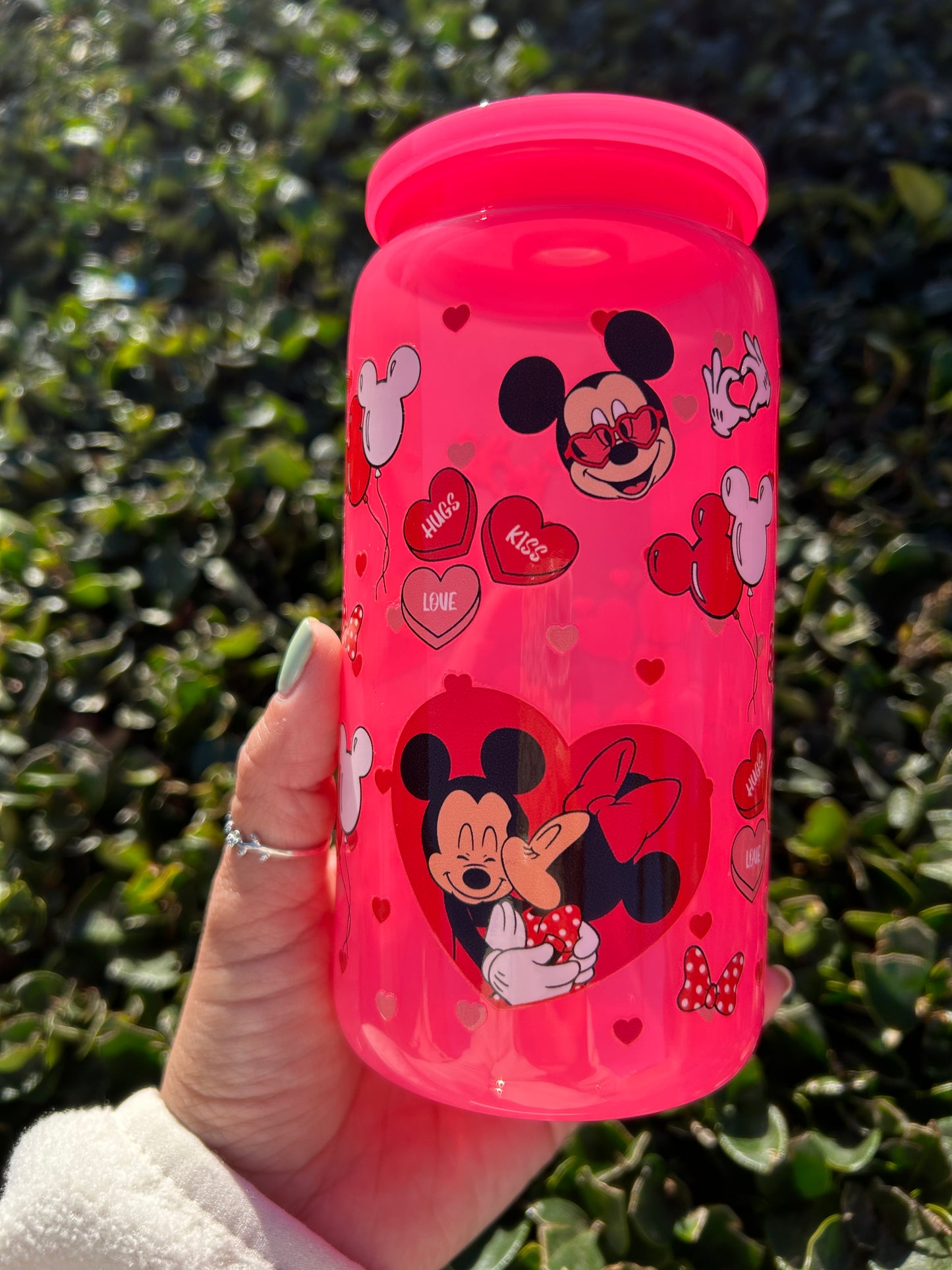 M&M valentine’s hot pink