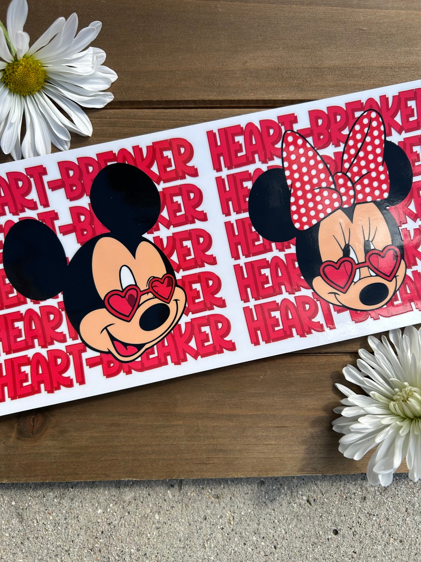 Heart breaker M&M decal