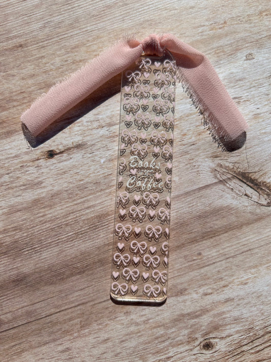 “Books and coffee” bookmark