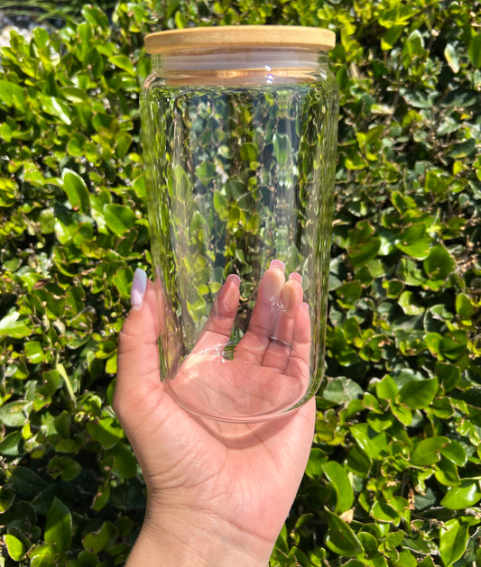 Custom glass cup