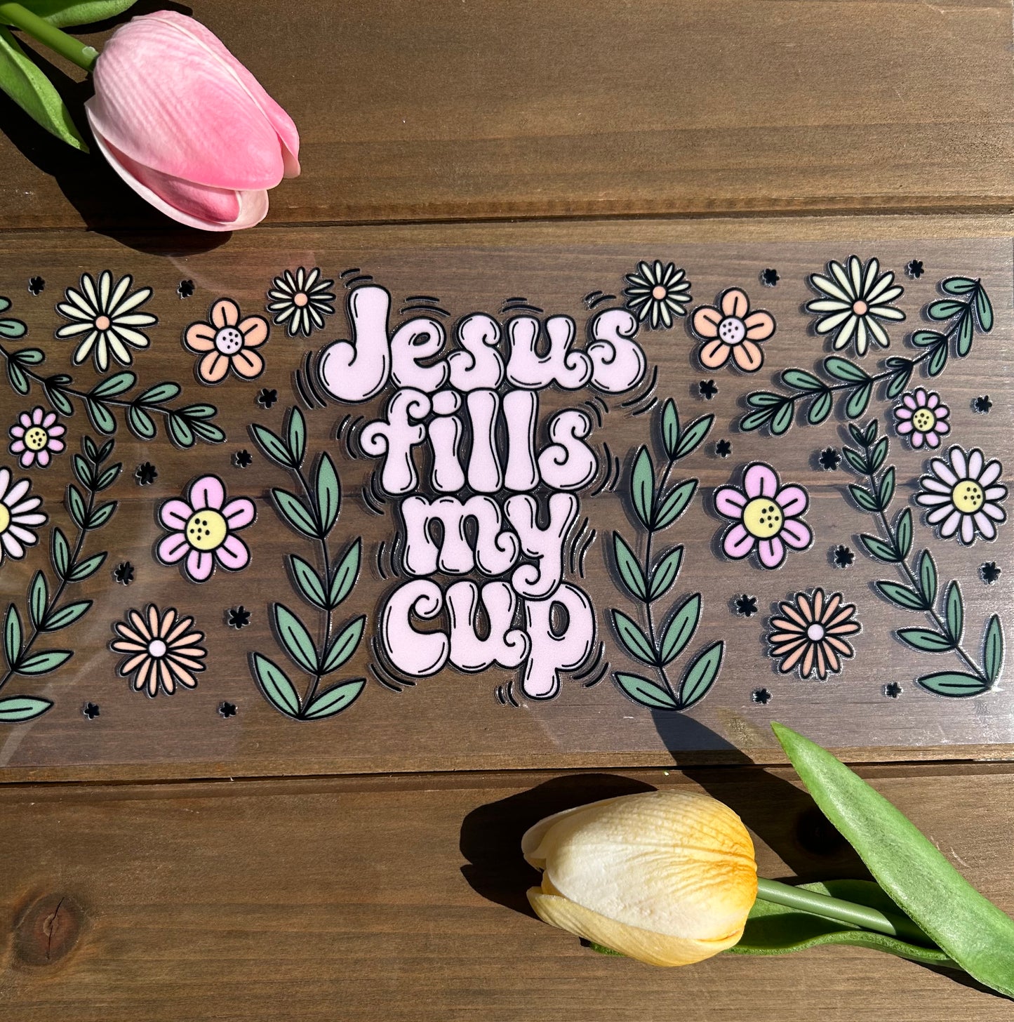 Custom glass cup