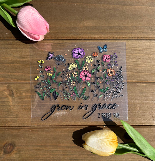 Grow in grace decal